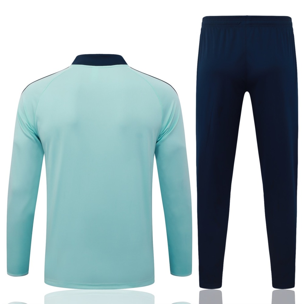 2026 Germany Light green Long-sleeved half-pull training kit