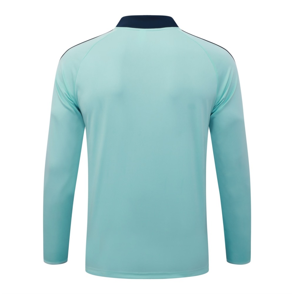 2026 Germany Light green Long-sleeved half-pull training kit