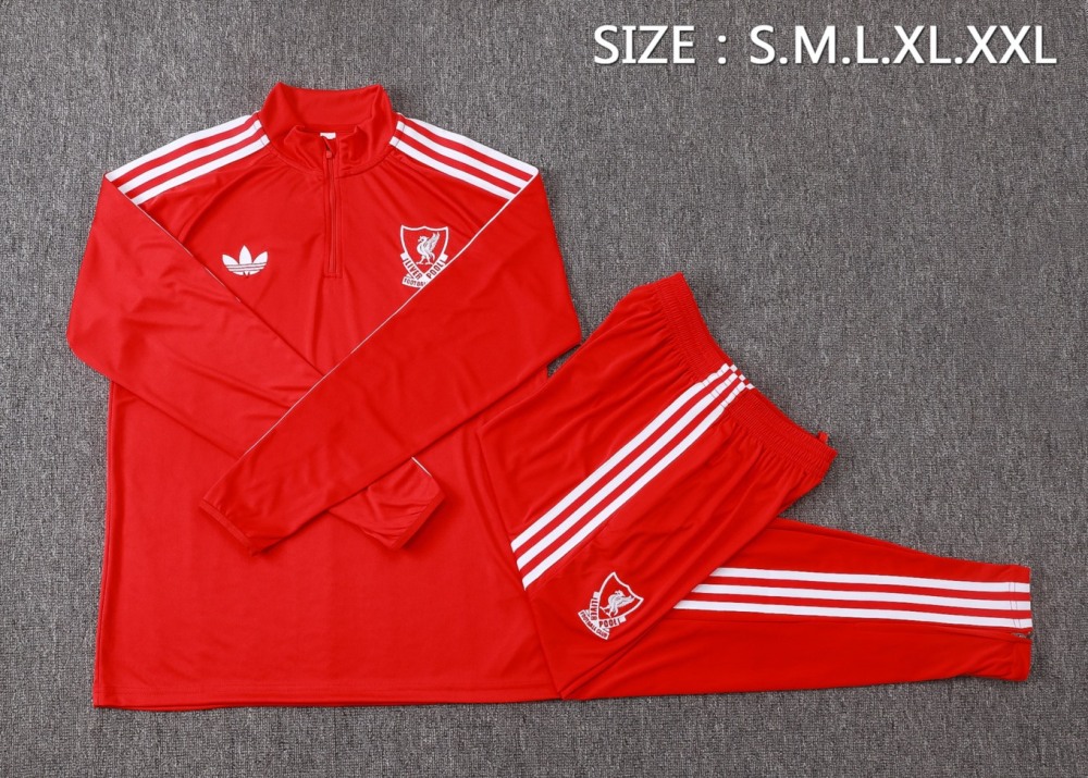 2026 Liverpool Beige Long-sleeved half-pull training kit