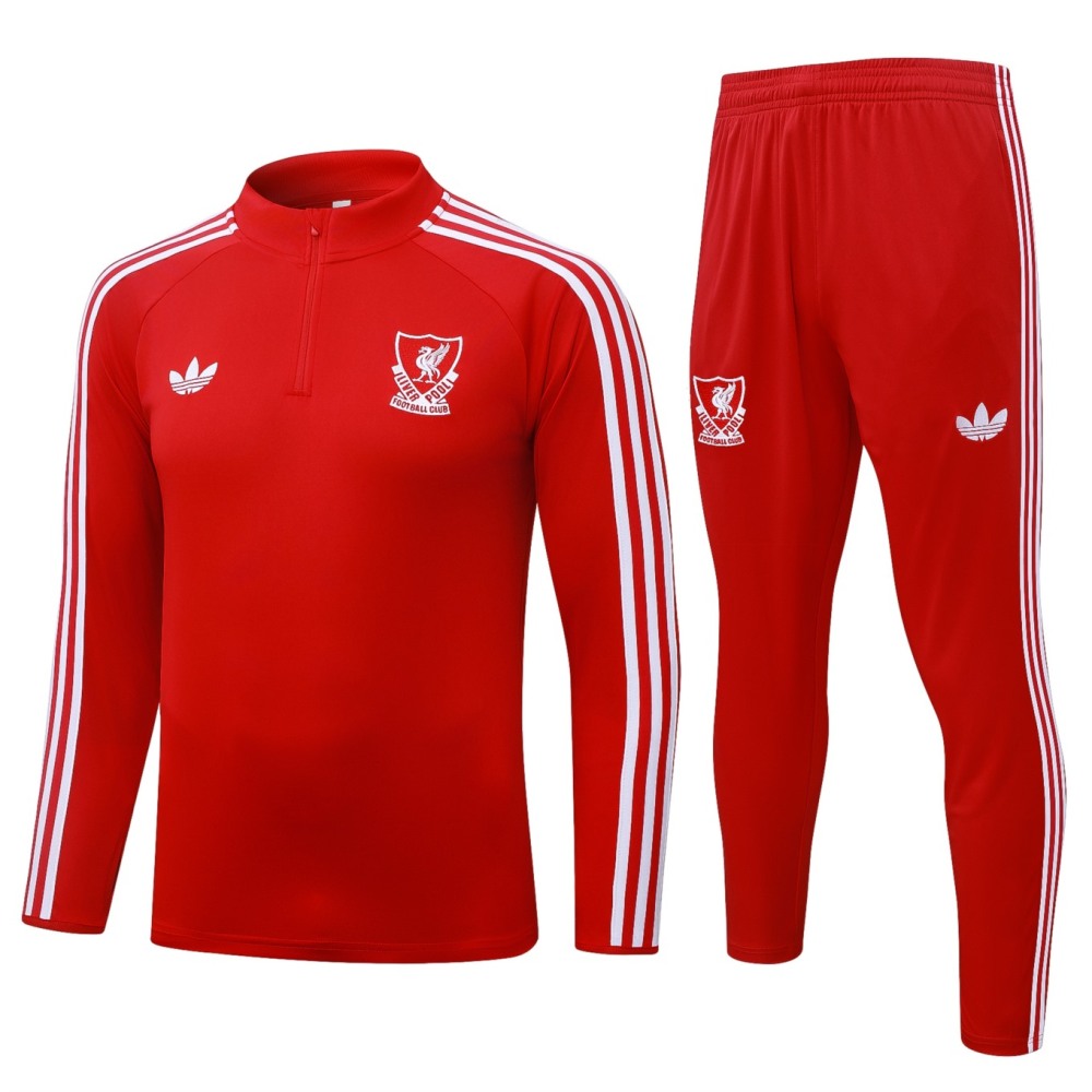2026 Liverpool Beige Long-sleeved half-pull training kit