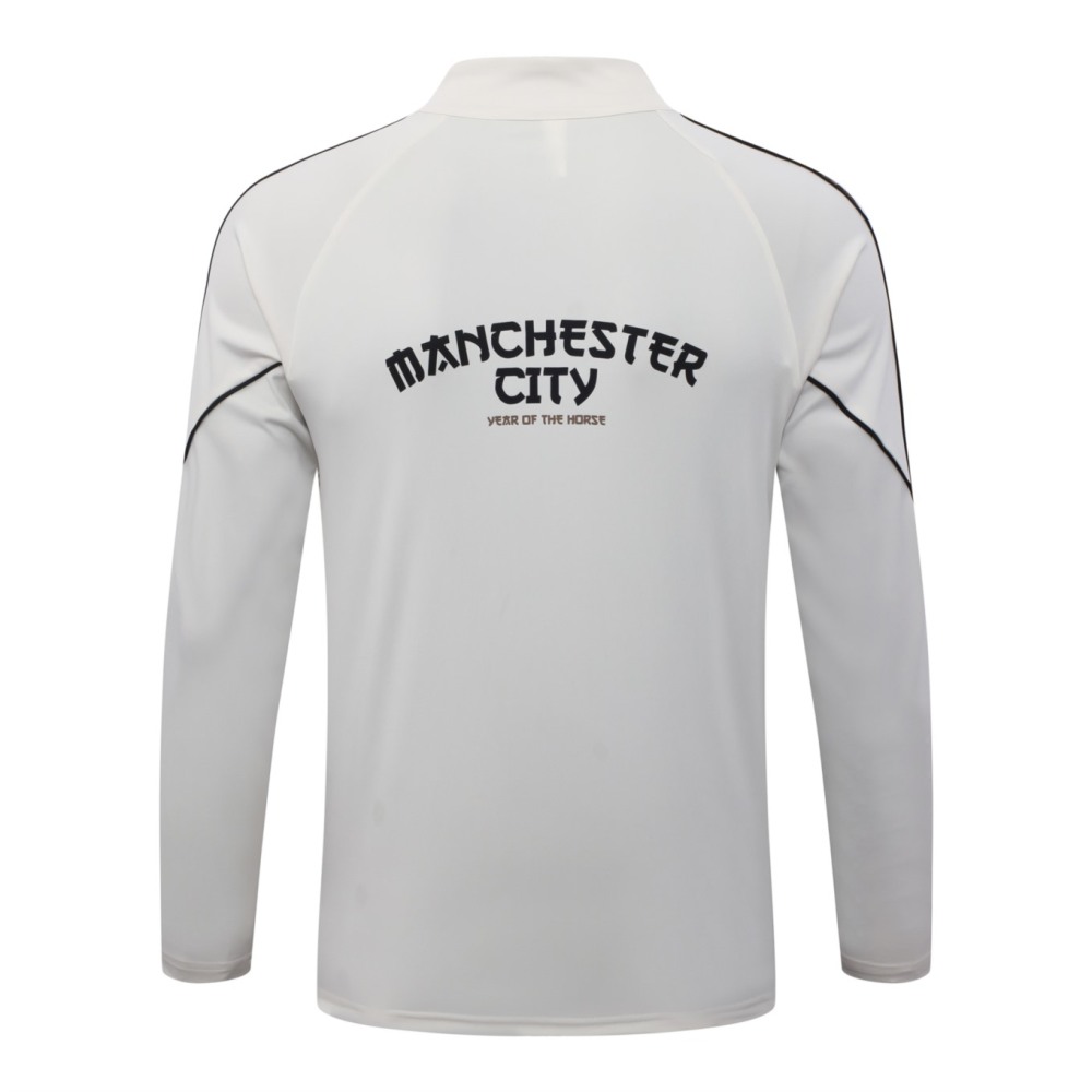 2026 Manchester City Beige Long-sleeved half-pull training kit