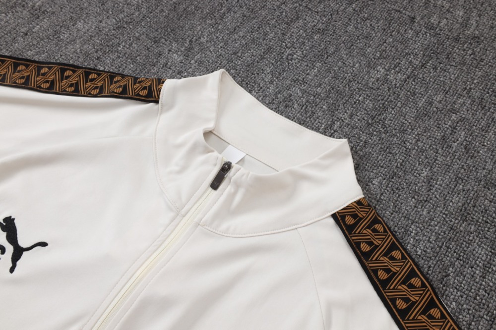 2026 Manchester City Beige Long-sleeved half-pull training kit