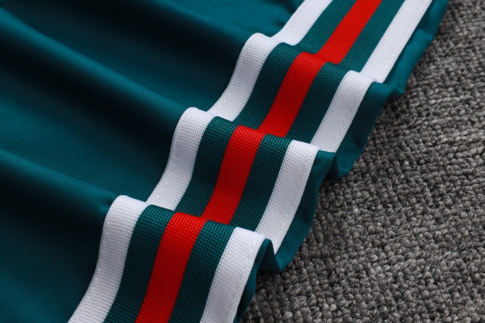 2026 Mexico Dark green Long-sleeved half-pull training kit