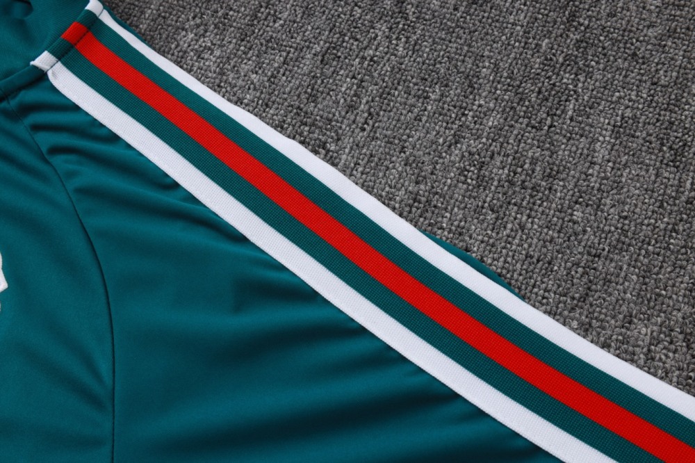 2026 Mexico Dark green Long-sleeved half-pull training kit