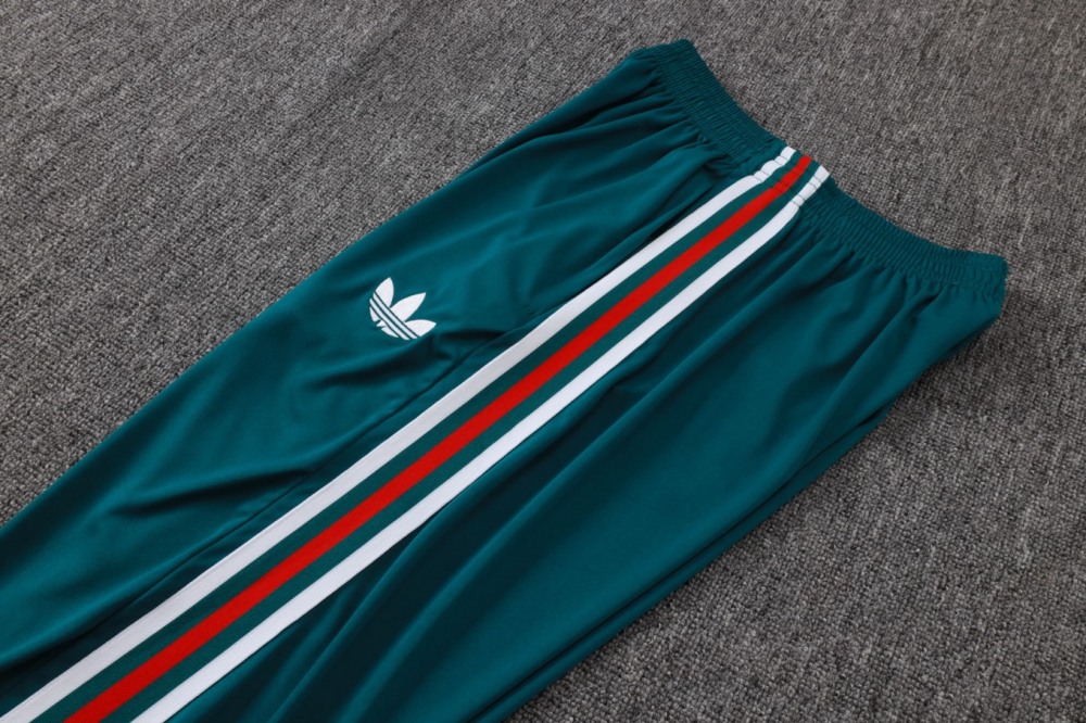 2026 Mexico Dark green Long-sleeved half-pull training kit