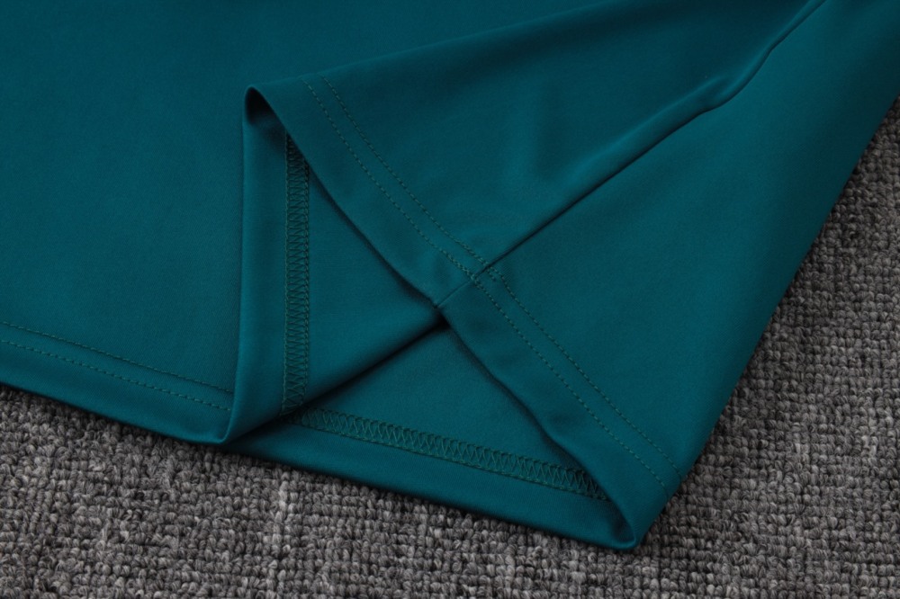2026 Mexico Dark green Long-sleeved half-pull training kit