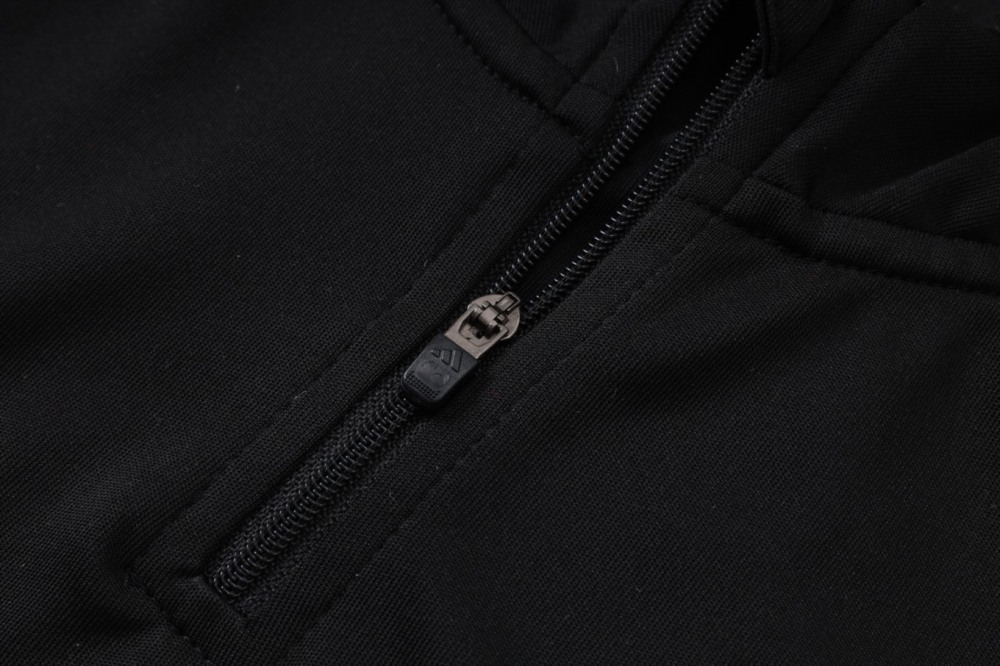 2026 Miami Black Long-sleeved half-pull training kit