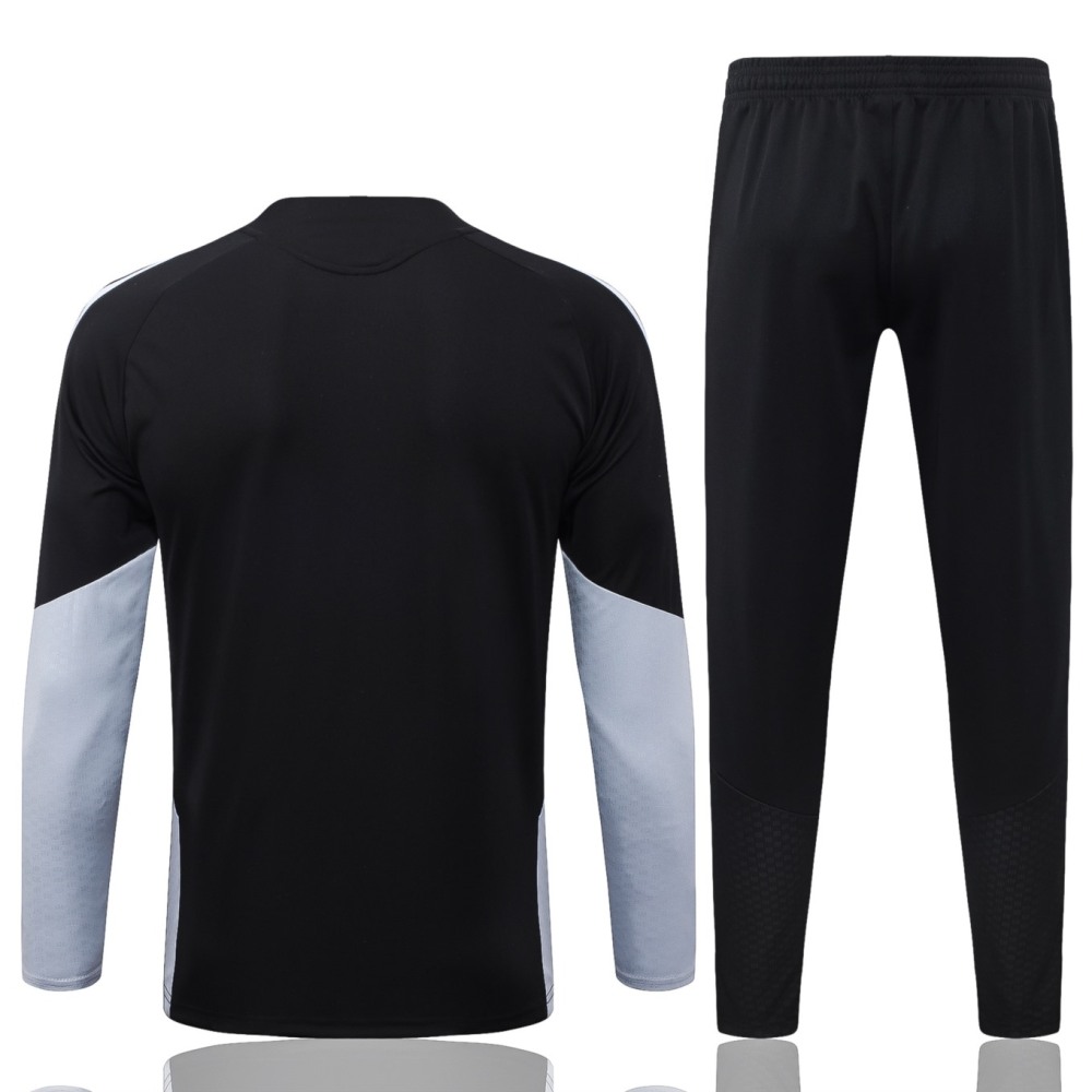 2026 Miami Black Long-sleeved half-pull training kit