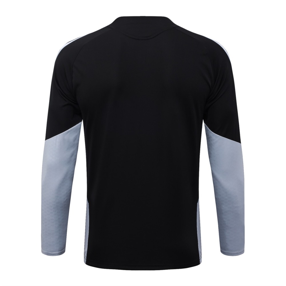 2026 Miami Black Long-sleeved half-pull training kit