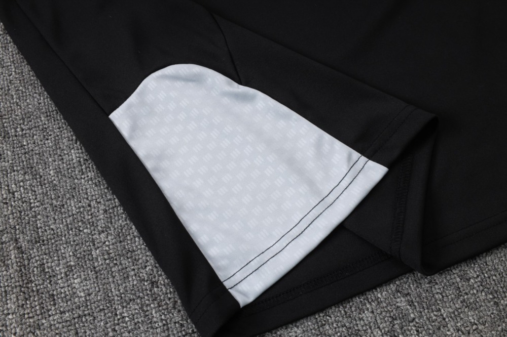 2026 Miami Black Long-sleeved half-pull training kit