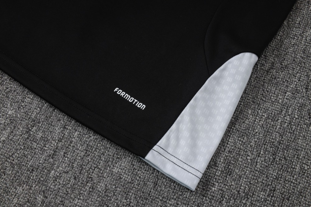 2026 Miami Black Long-sleeved half-pull training kit
