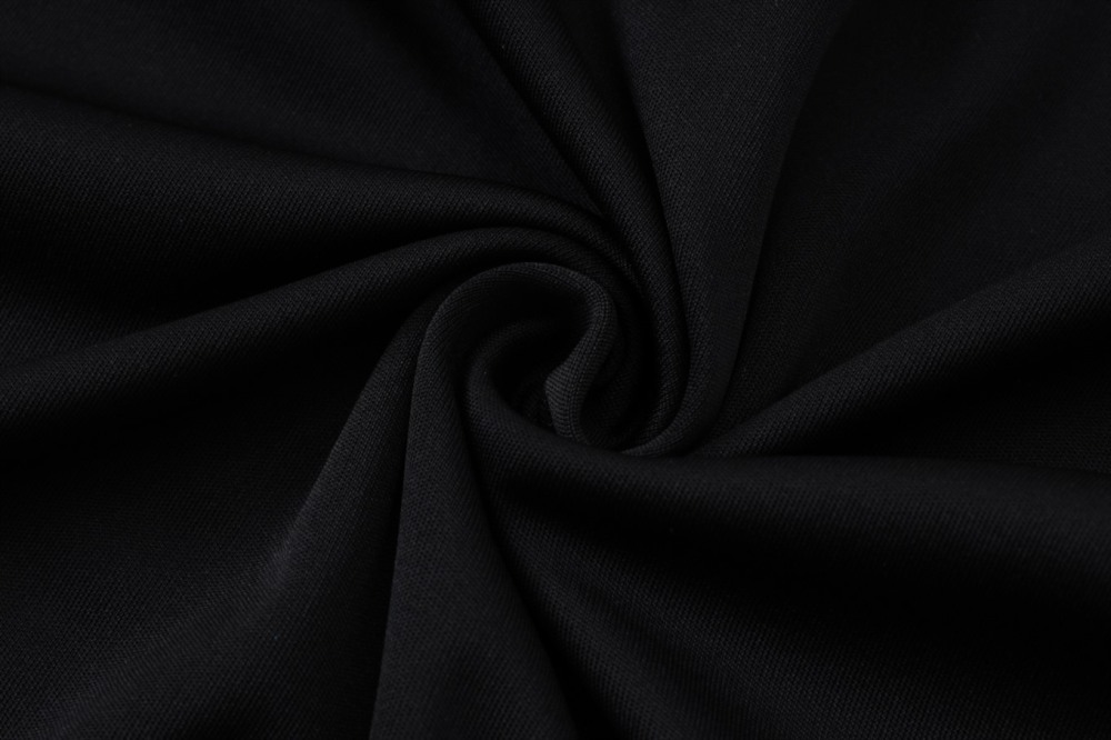 2026 Paris Black Long-sleeved half-pull training kit