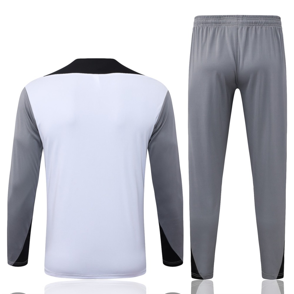 2026 Paris Off-white Long-sleeved half-pull training kit