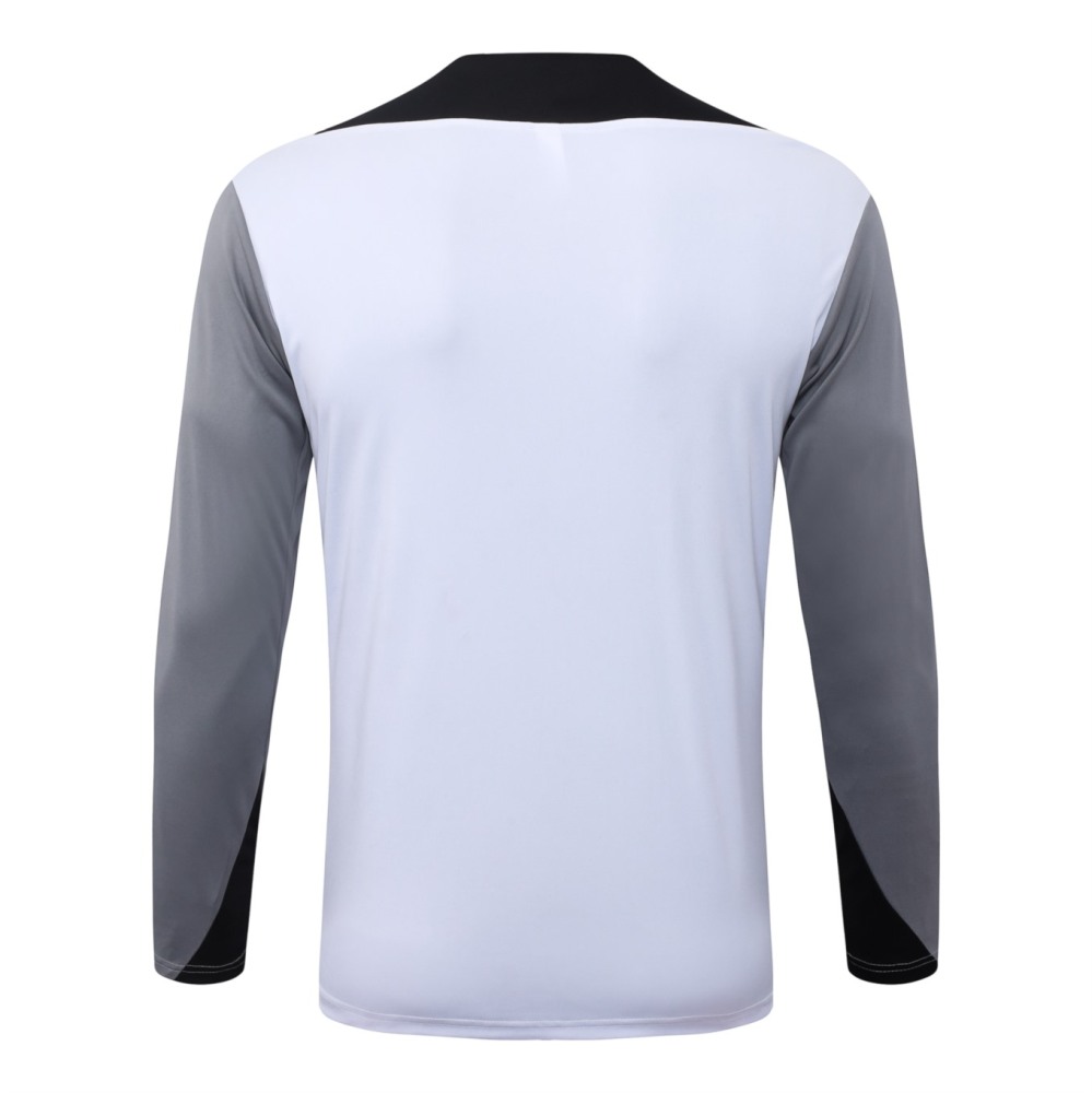 2026 Paris Off-white Long-sleeved half-pull training kit