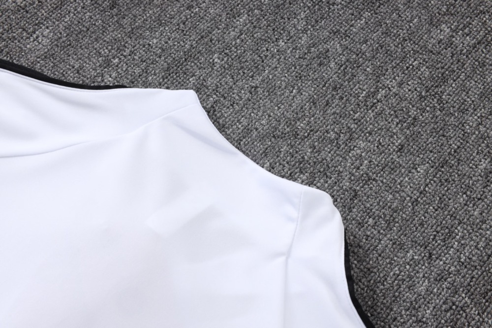 2026 Paris White Long-sleeved half-pull training kit