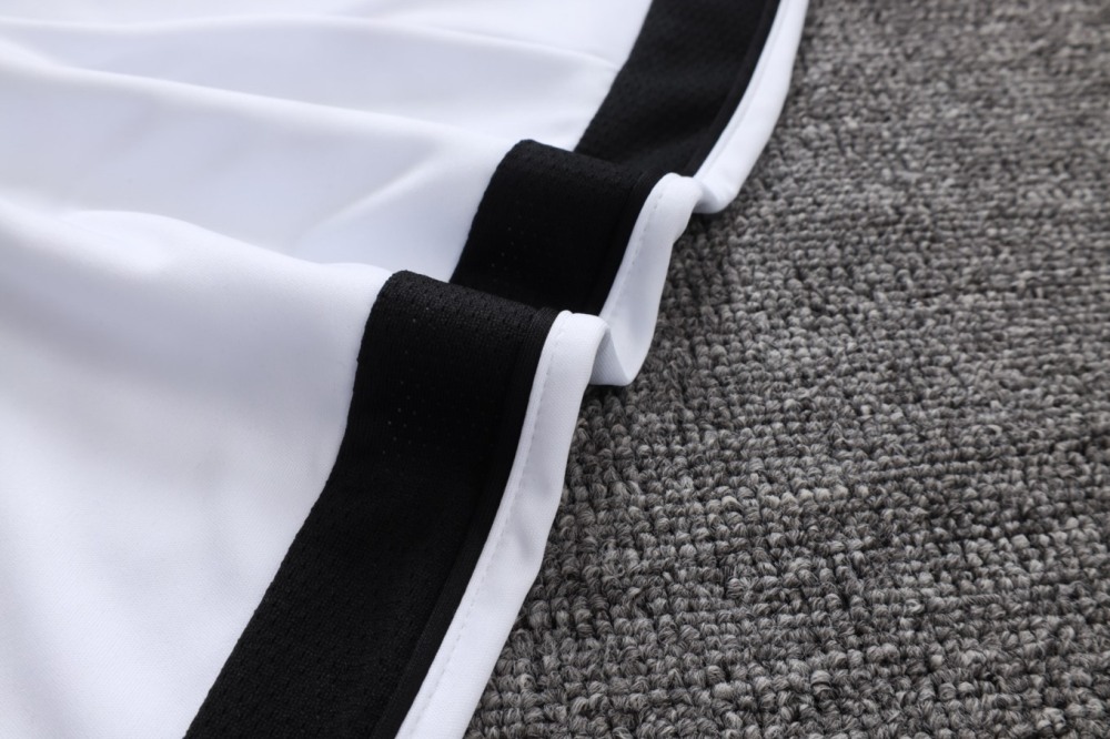 2026 Paris White Long-sleeved half-pull training kit