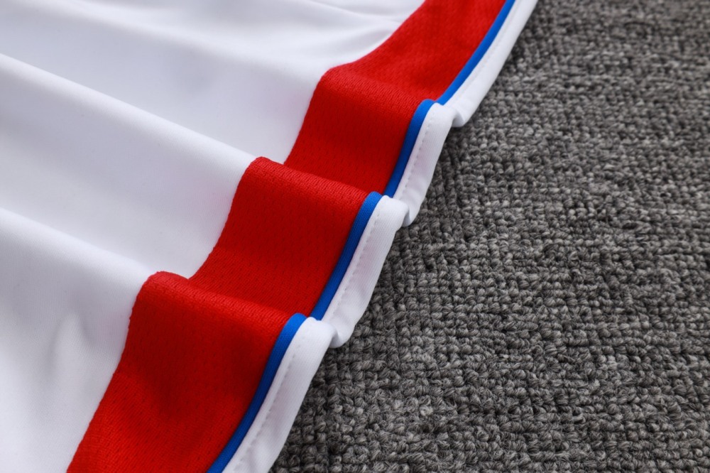 2026 Paris White Long-sleeved half-pull training kit