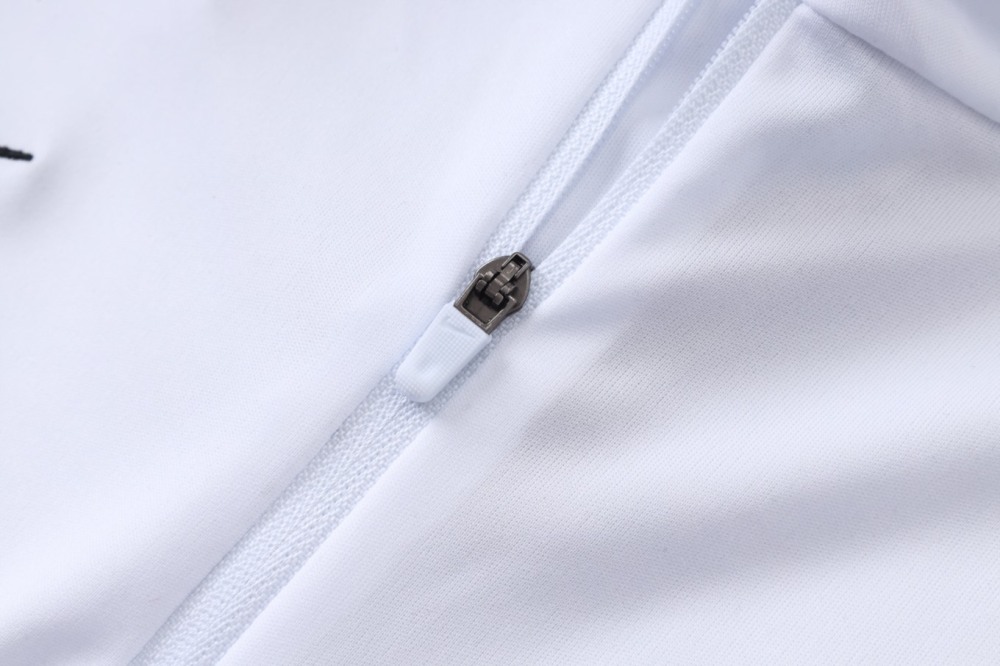 2026 Paris White Long-sleeved half-pull training kit