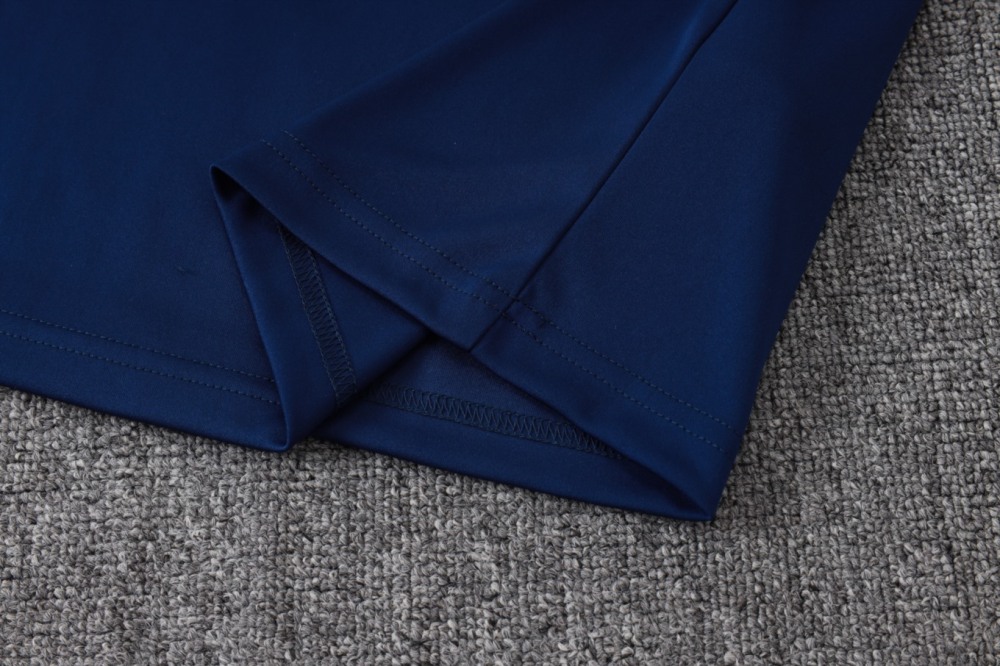 2026 Real Madrid Dark Royal Blue Long-sleeved half-pull training kit