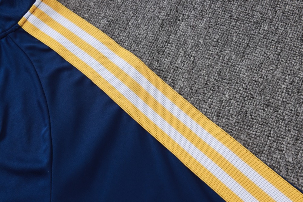 2026 Real Madrid Dark Royal Blue Long-sleeved half-pull training kit