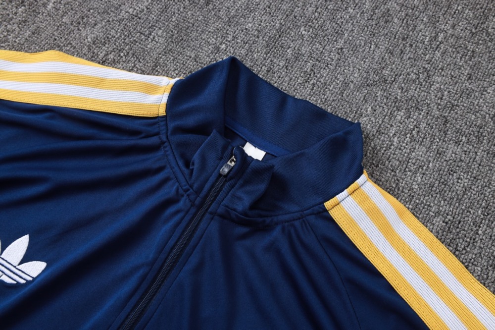 2026 Real Madrid Dark Royal Blue Long-sleeved half-pull training kit