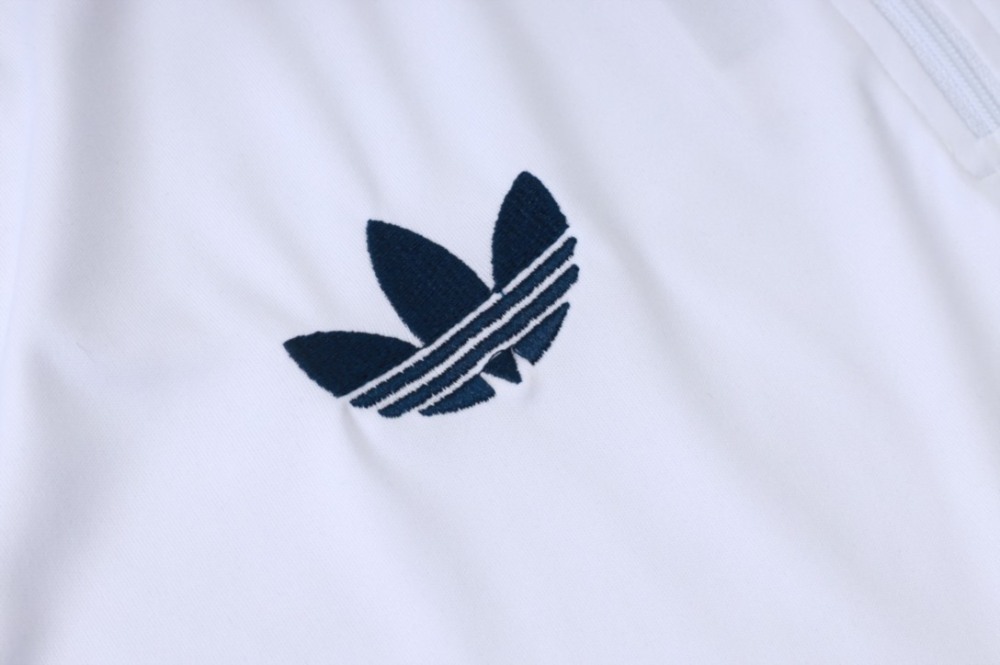 2026 Real Madrid White Long-sleeved half-pull training kit
