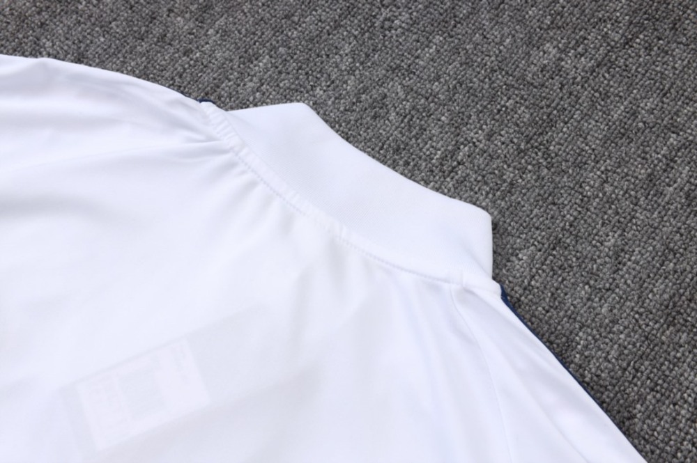 2026 Real Madrid White Long-sleeved half-pull training kit