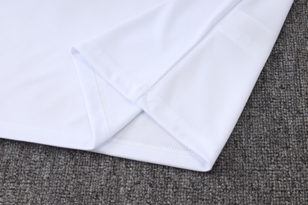 2026 Real Madrid White Long-sleeved half-pull training kit