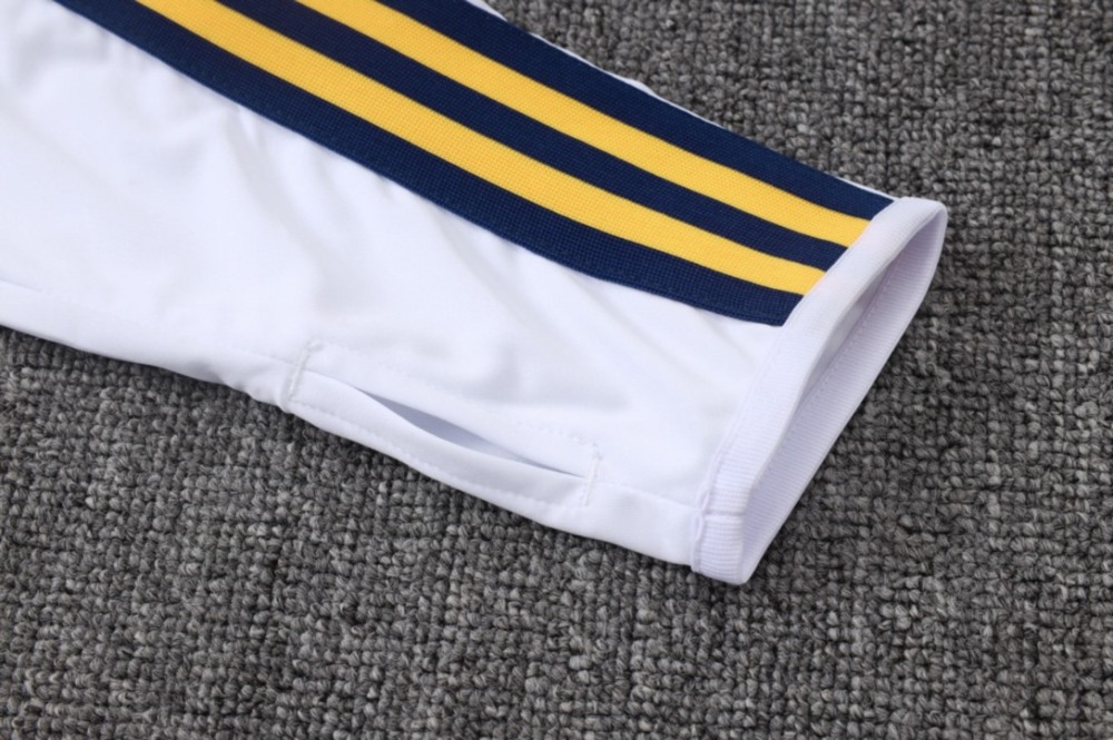 2026 Real Madrid White Long-sleeved half-pull training kit