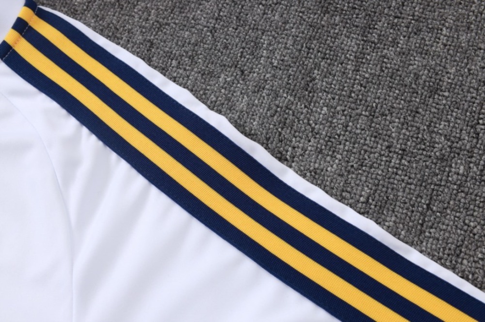 2026 Real Madrid White Long-sleeved half-pull training kit