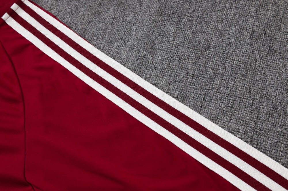 2026 Spain Maroon Long-sleeved half-pull training kit