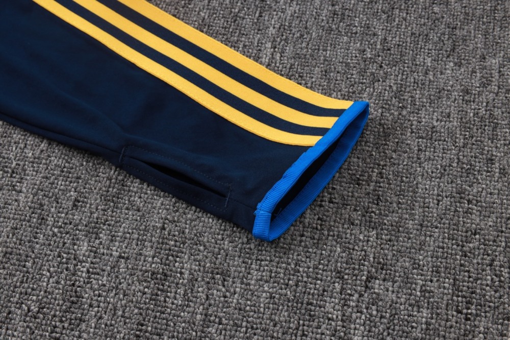 2026 Boca Royal blue Long-sleeved half-pull training kit