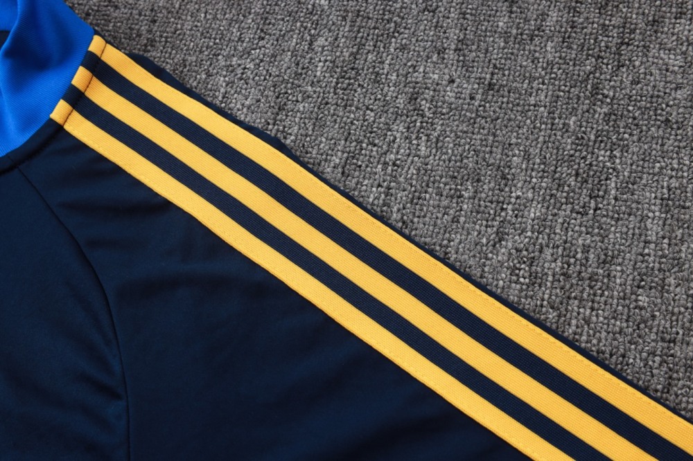 2026 Boca Royal blue Long-sleeved half-pull training kit