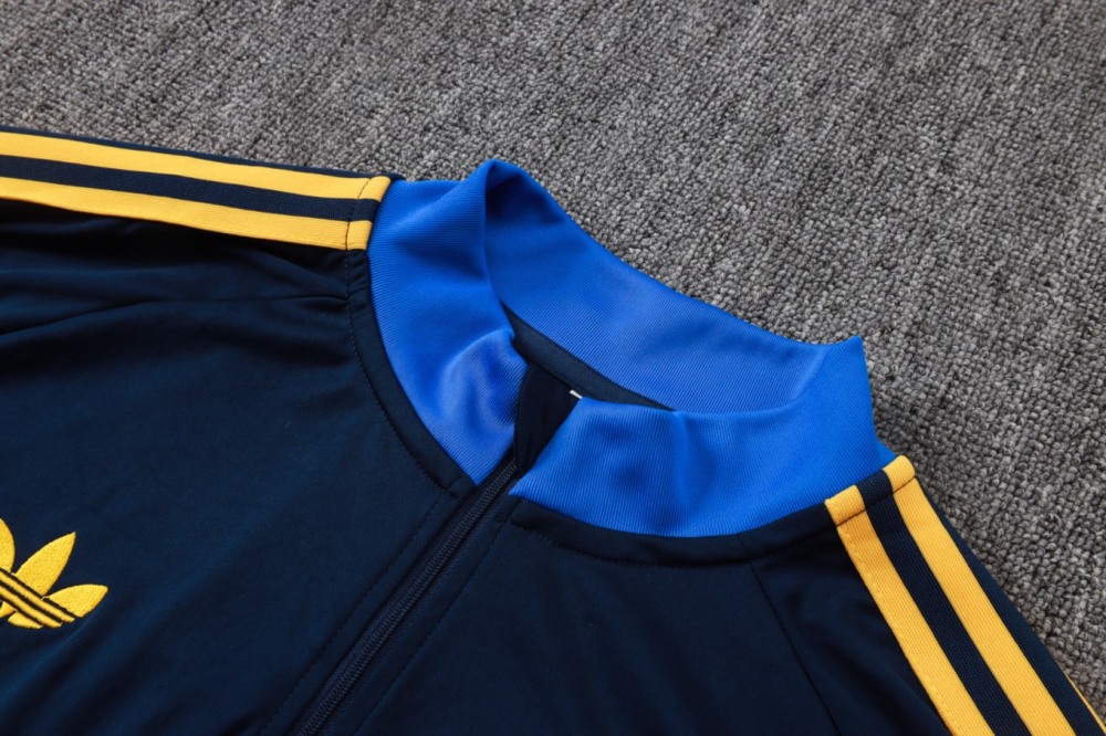 2026 Boca Royal blue Long-sleeved half-pull training kit