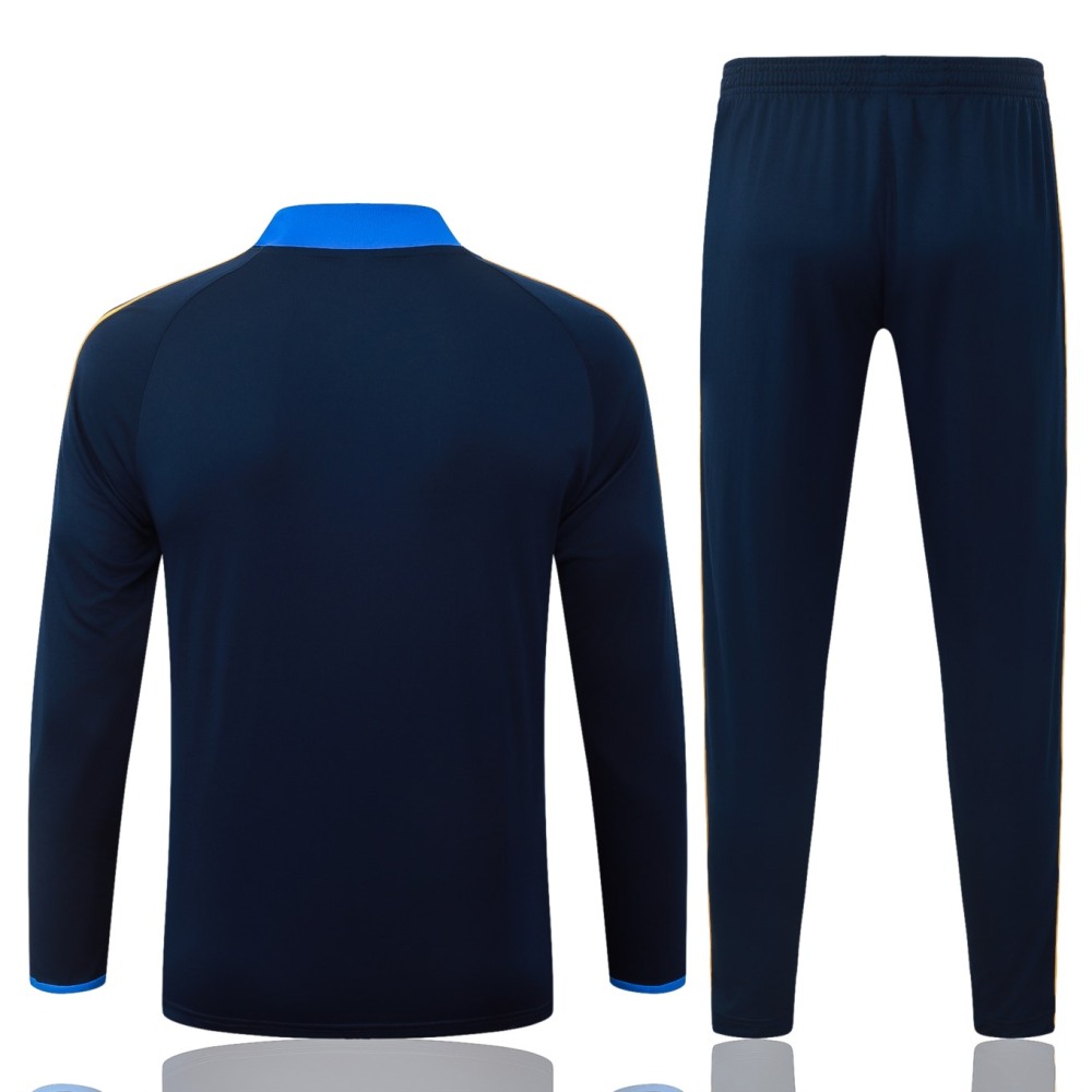 2026 Boca Royal blue Long-sleeved half-pull training kit