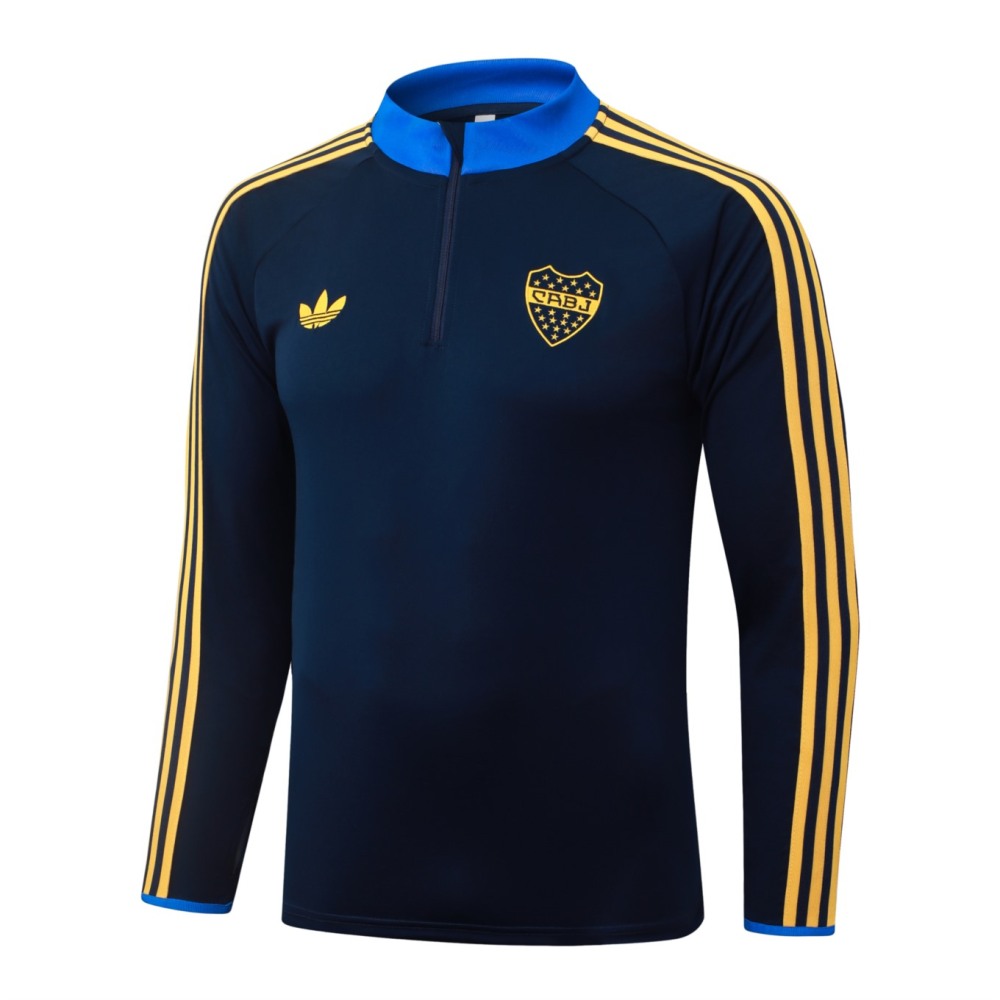 2026 Boca Royal blue Long-sleeved half-pull training kit