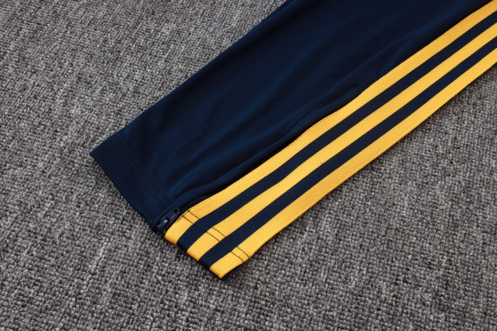 2026 Boca Royal blue Long-sleeved half-pull training kit
