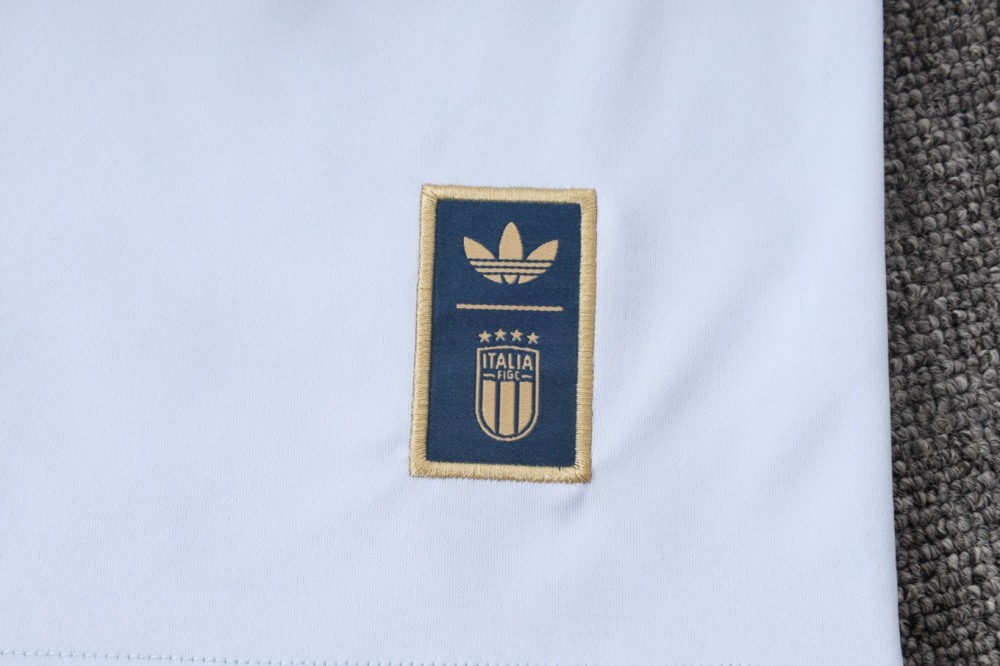2026 Italy Light blue Long-sleeved half-pull training kit