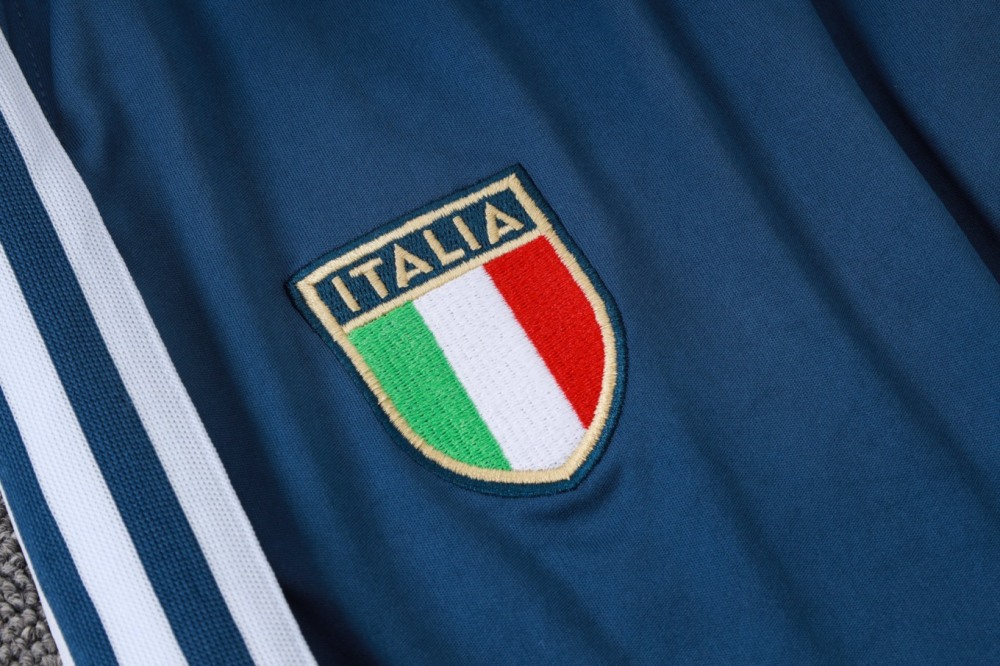 2026 Italy Light blue Long-sleeved half-pull training kit