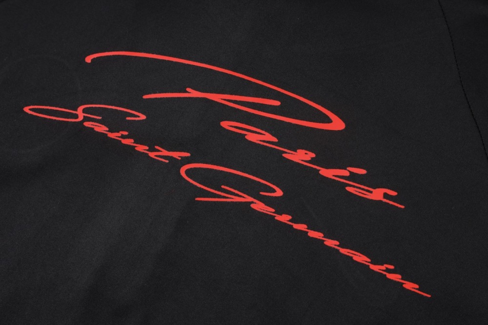 2026 Paris Black Long-sleeved half-pull training kit