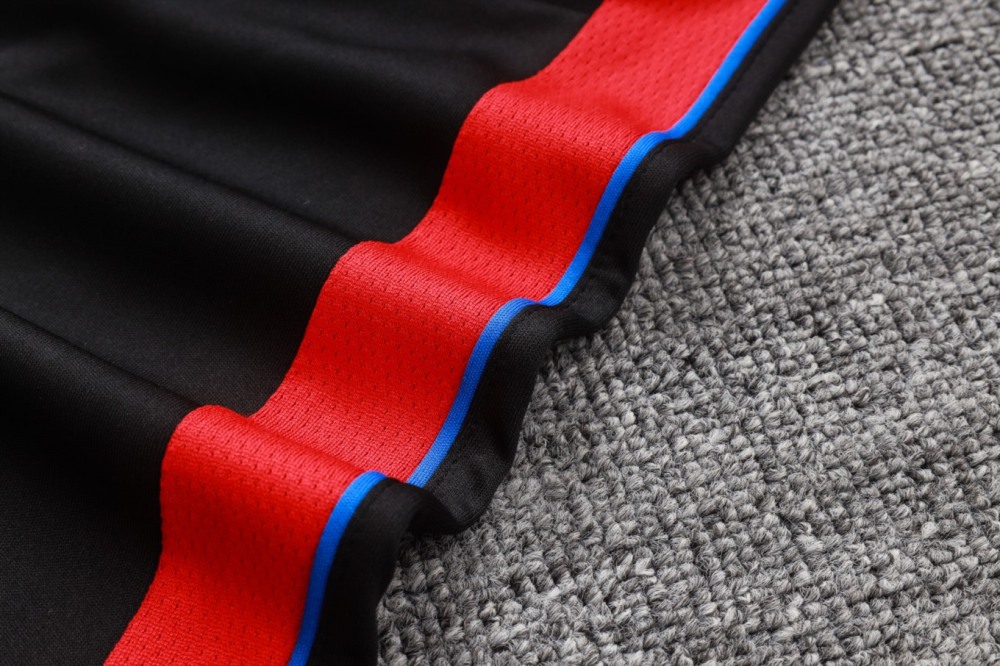 2026 Paris Black Long-sleeved half-pull training kit