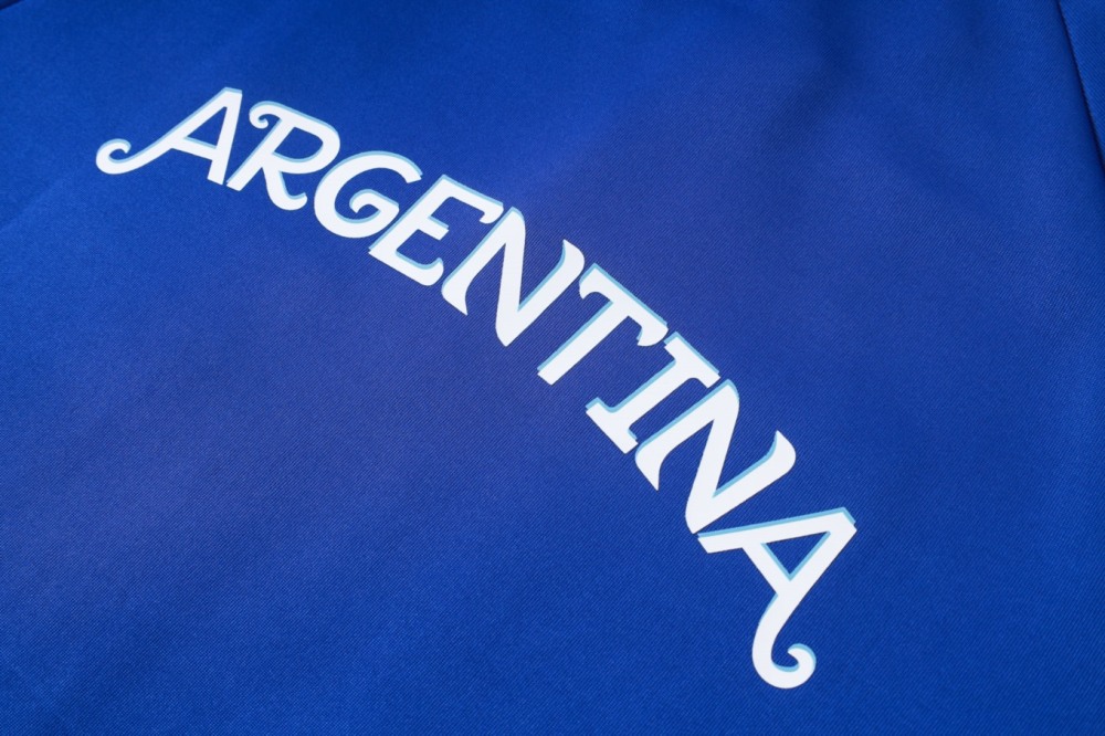 2026 Argentina Violet blue Jacket Training Suit Set