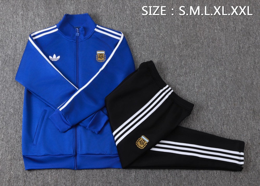 2026 Argentina Violet blue Jacket Training Suit Set
