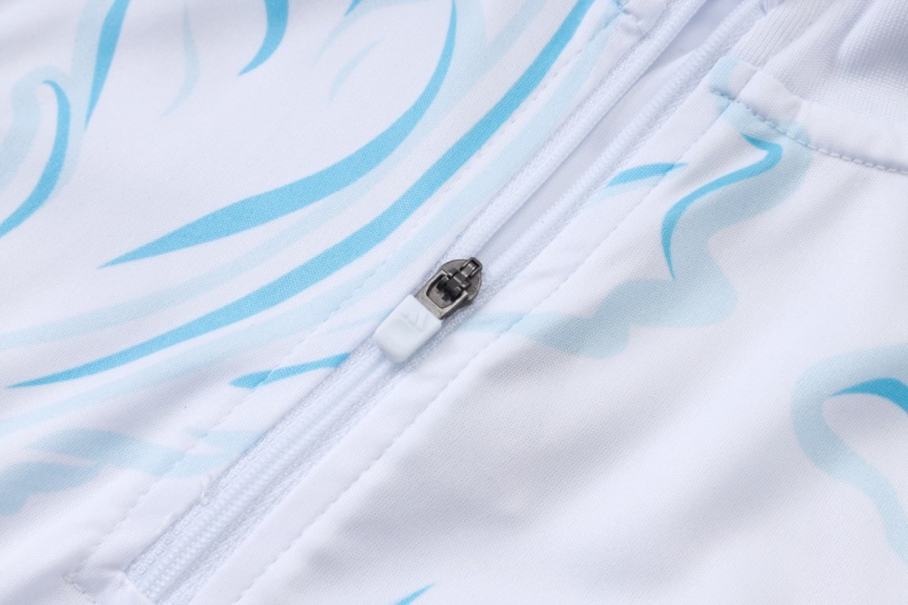 2026 Argentina White Long-sleeved half-pull training kit