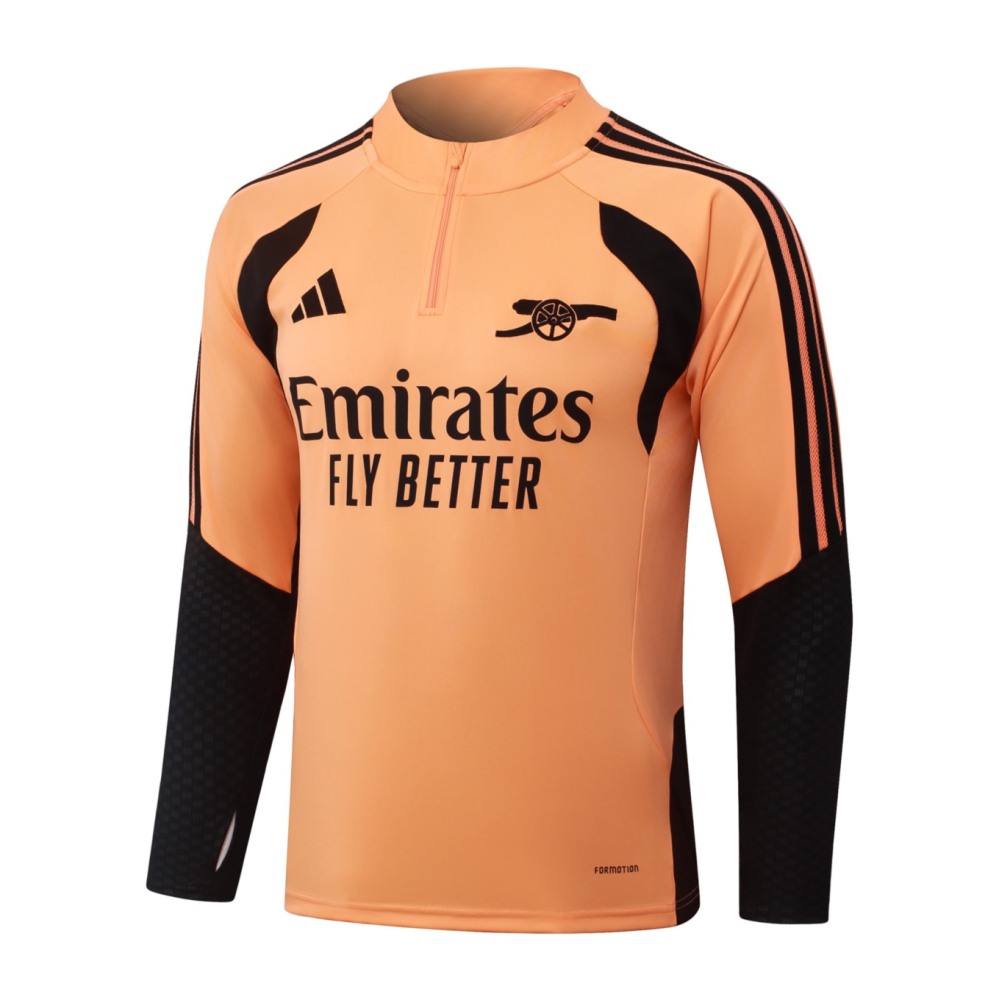 2026 Arsenal Orange Long-sleeved half-pull training kit