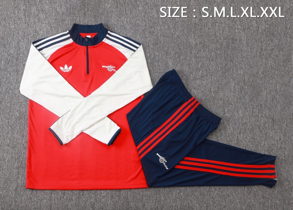 2026 Arsenal Red Long-sleeved half-pull training kit