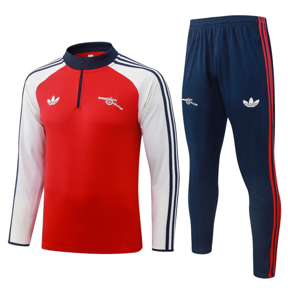 2026 Arsenal Red Long-sleeved half-pull training kit