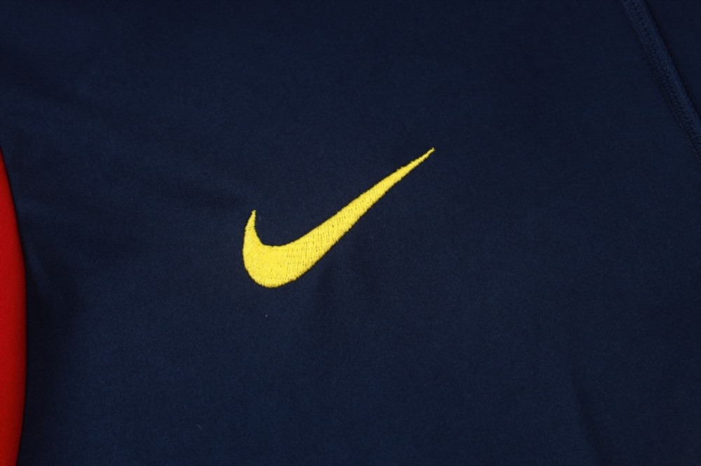 2026 Barcelona Royal blue Long-sleeved half-pull training kit