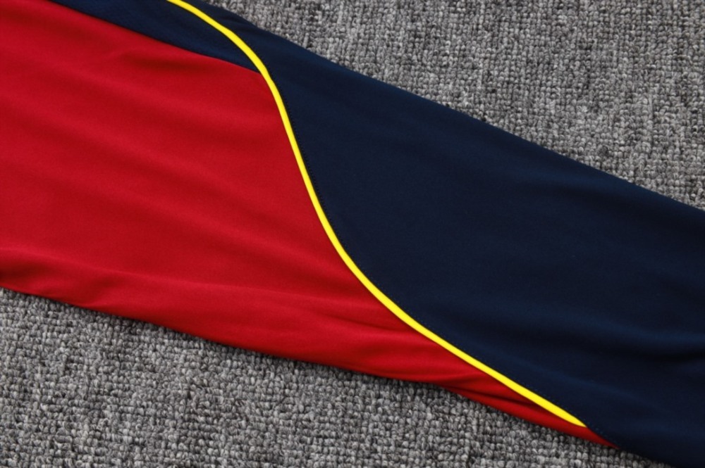 2026 Barcelona Royal blue Long-sleeved half-pull training kit