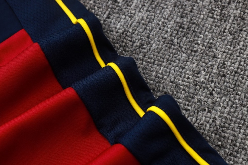 2026 Barcelona Royal blue Long-sleeved half-pull training kit